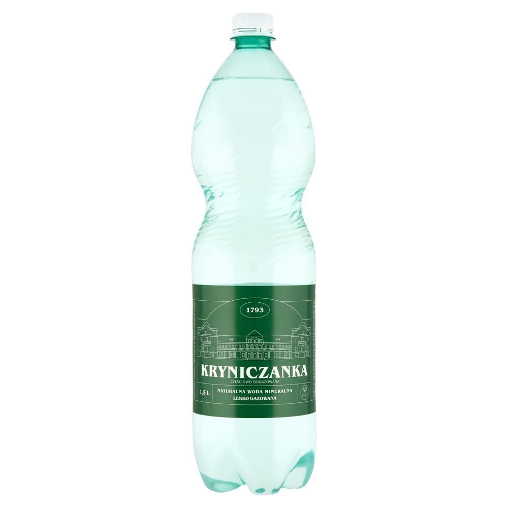 Kryniczanka Naturalna woda mineralna lekko gazowana 1,5 l