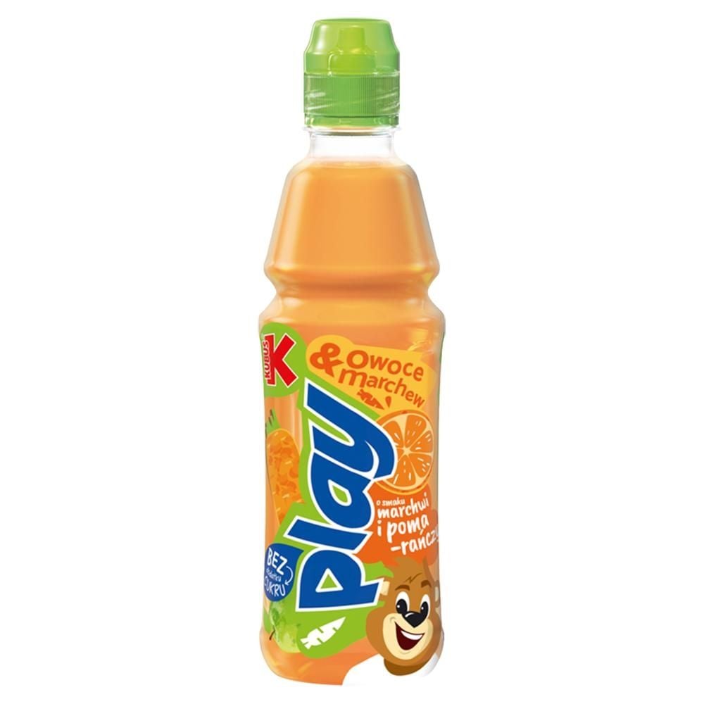 Kubuś Play Owoce & Marchew Napój o smaku marchwi i pomarańczy 400 ml