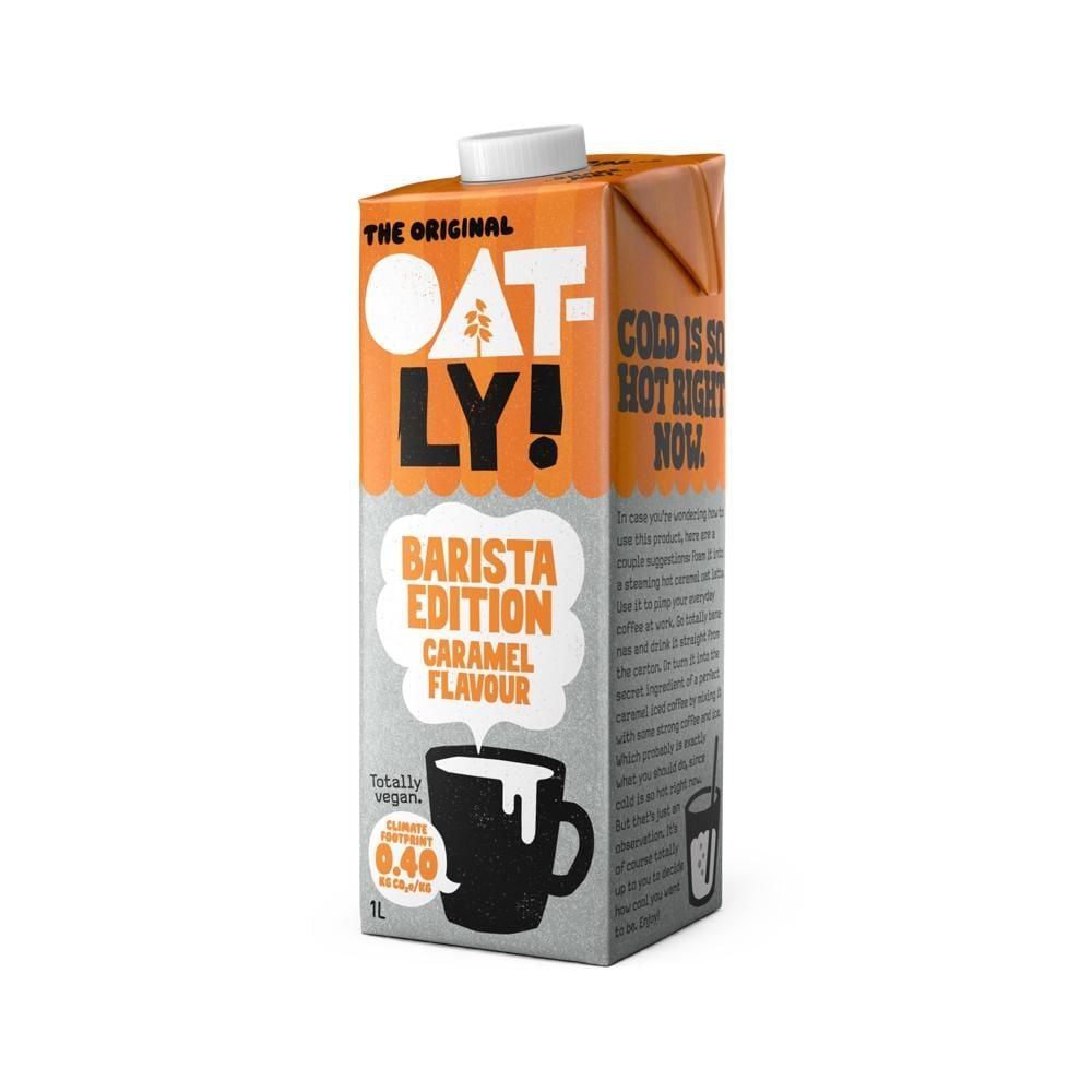 Oatly! Barista Edition Pieniący się napój owsiany o smaku karmelowym 1 l