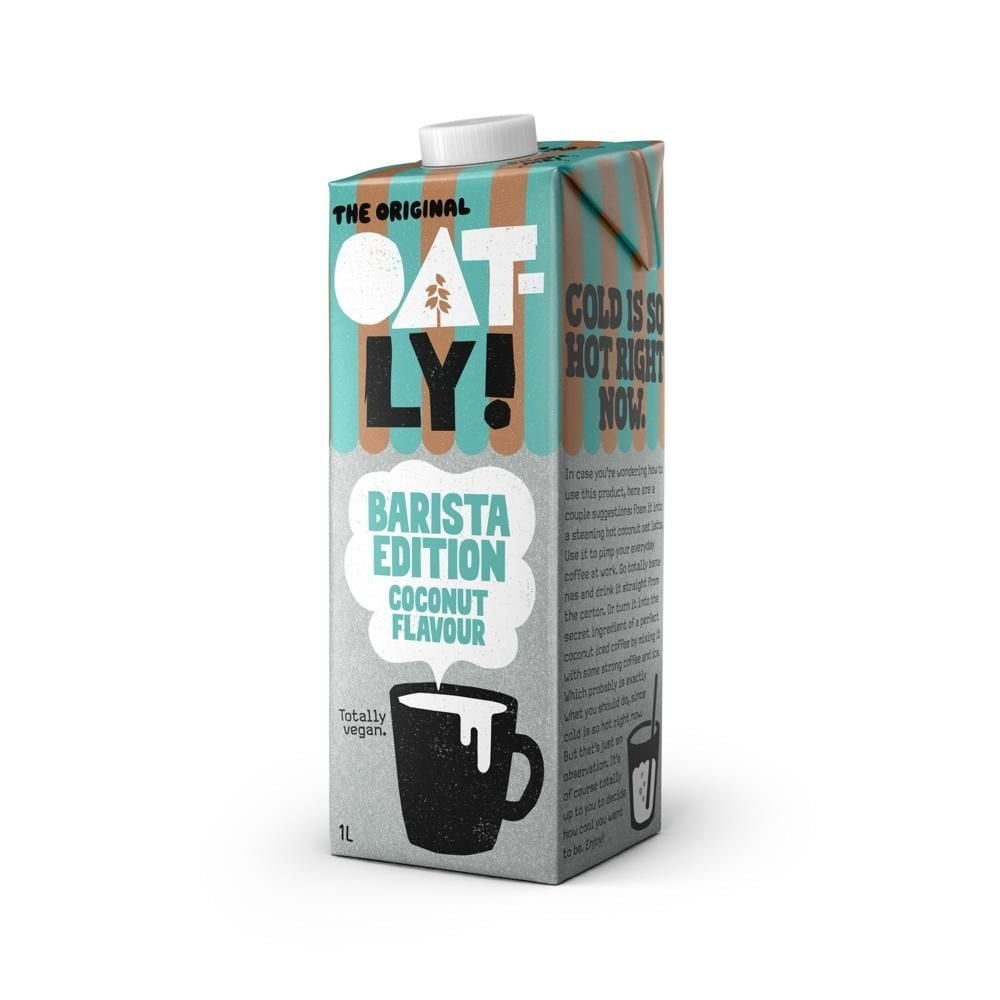 Oatly! Barista Edition Pieniący się napój owsiany o smaku kokosowym 1 l