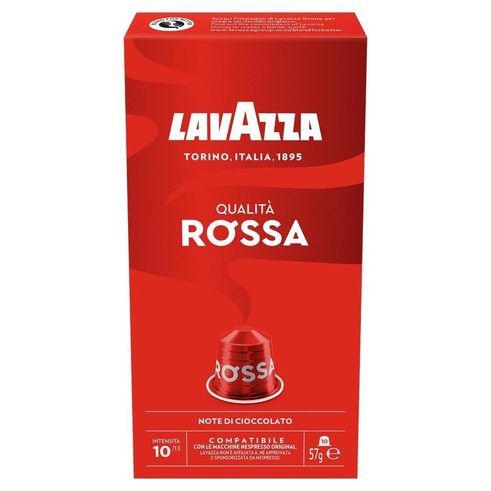 Lavazza Qualità Rossa Kawa palona mielona w kapsułkach 57 g (10 sztuk)