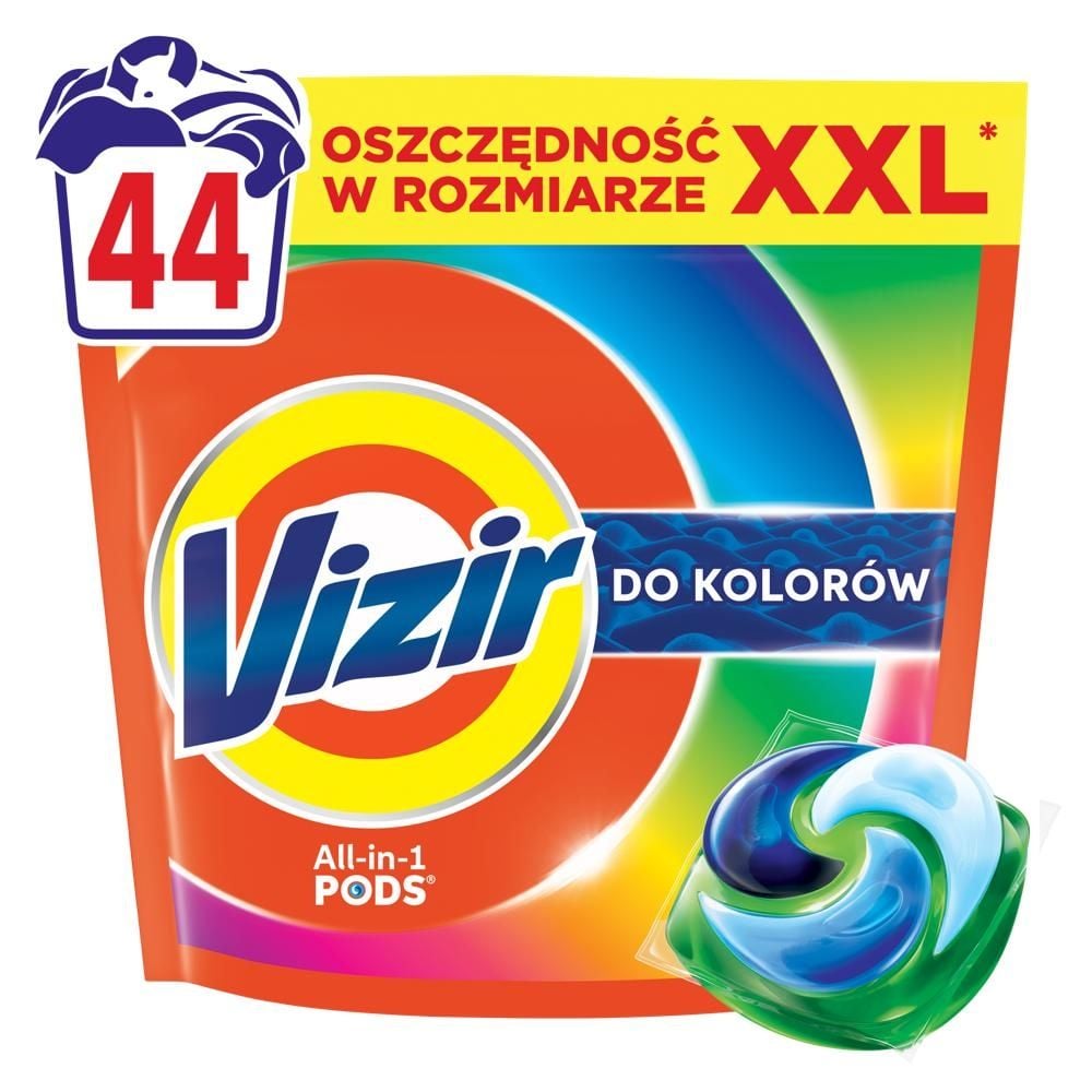 Vizir KAPSUŁKI do kolorowych tkanin Kapsułki do prania, 44 prań