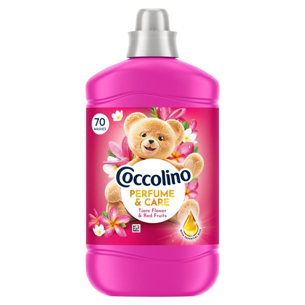 Coccolino Perfume&Care Tiare Flower&Red Fruits Płyn do płukania tkanin koncentrat 1610 ml (70 prań)