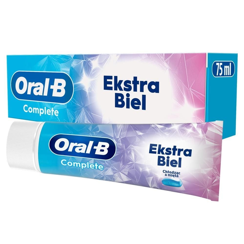 Oral-B Complete Extra White Pasta do Zębów z Antybakteryjnym Cynkiem, {volumeLoc}] ml