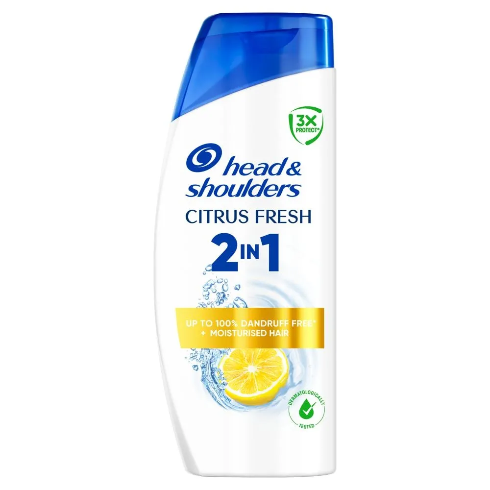 Head & Shoulders Citrus Fresh 2 w 1 Szampon Przeciwłupieżowy z Odżywką 400 ml. Włosy bez Łupieżu