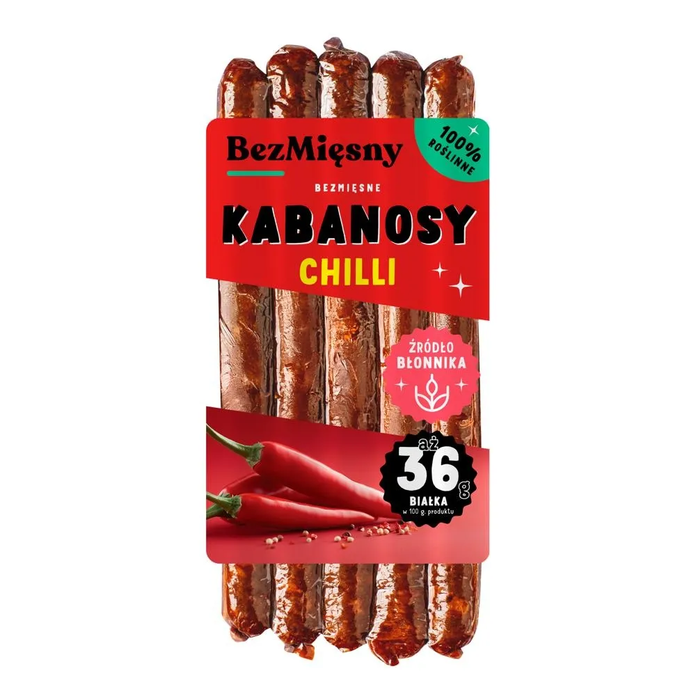 Bezmięsny Bezmięsne kabanosy chilli 160 g