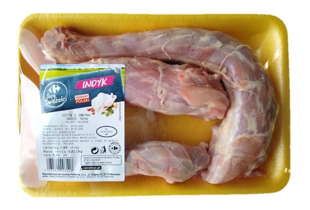 Szyje z indyka tacka