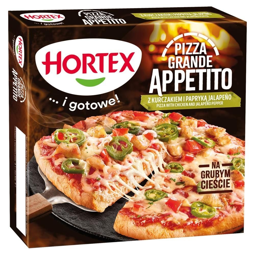 Hortex Grande Appetito Pizza z kurczakiem i papryką jalapeño 385 g