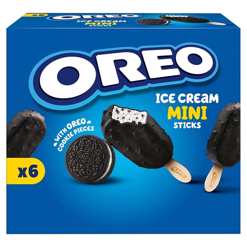Oreo Lody o smaku waniliowym z ciastkami kakaowymi 300 ml (6 sztuk)