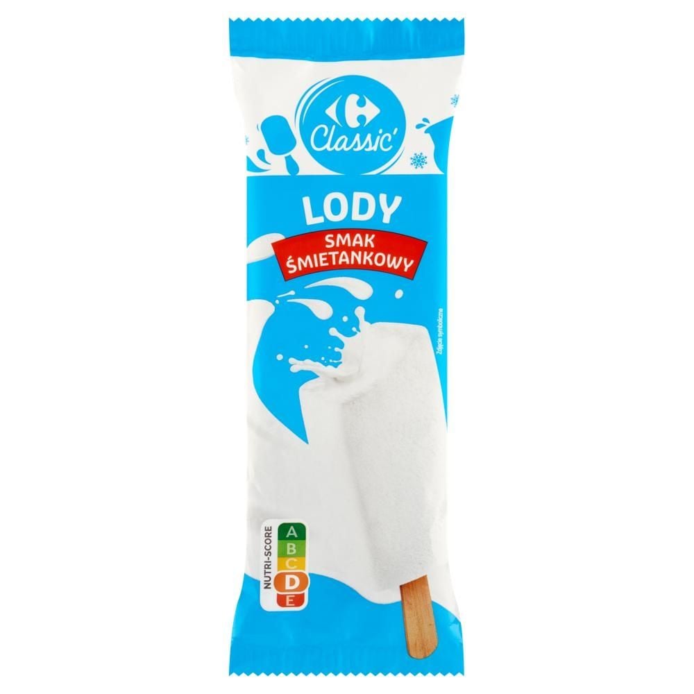 Carrefour Classic Lody smak śmietankowy 90 ml
