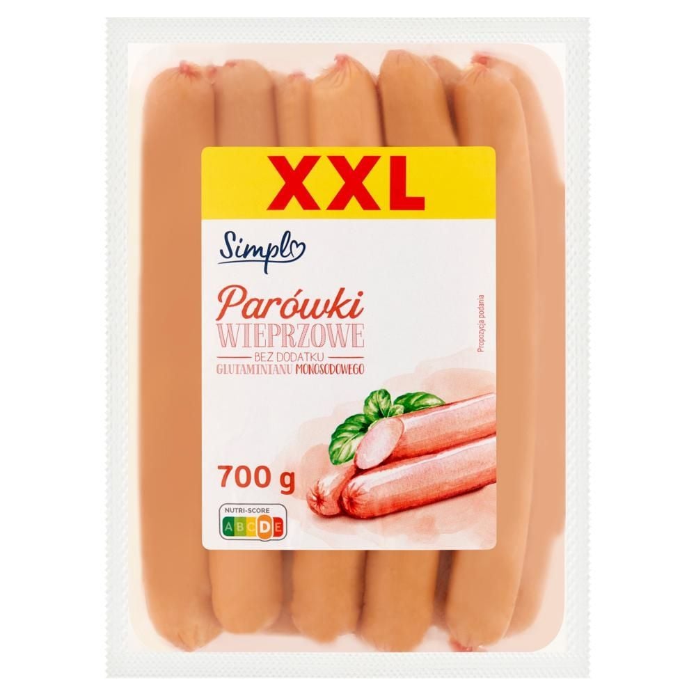 Simpl XXL Parówki wieprzowe 700 g