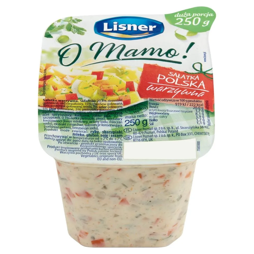 Lisner O Mamo! Sałatka polska warzywna 250 g