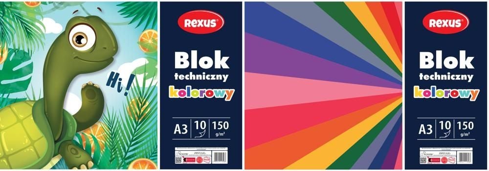 Blok Techniczny Kolorowy A3/10K.