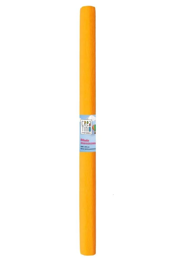 Bibuła marszczona TOP 2000 Creatinio 50X200cm jasno pomarańczowy
