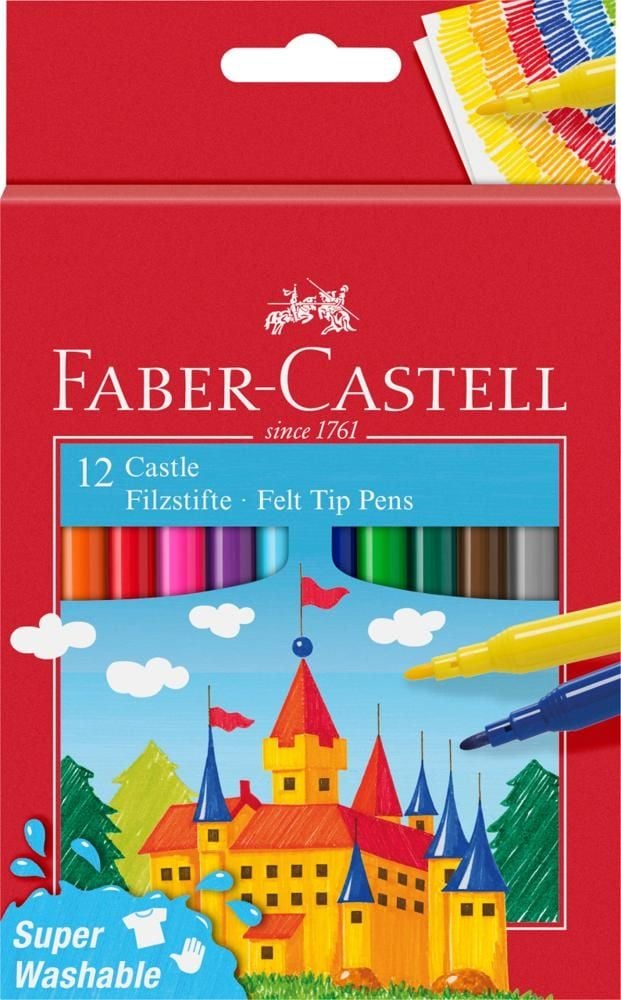 Flamastry Zamek 12 kolorów Faber-Castell
