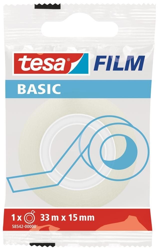 Taśma biurowa tesa basic 33m x15mm w etui