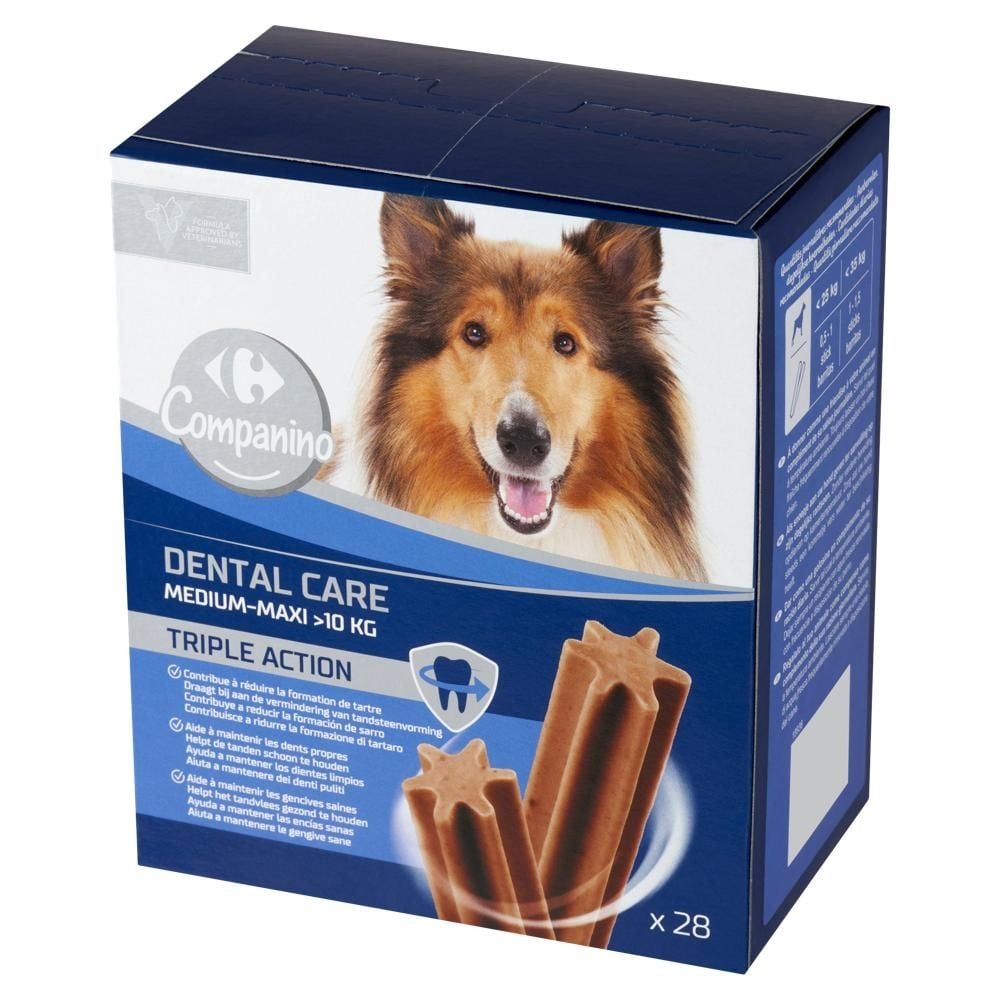 Carrefour Companino Dental Care Karma dla psów 720 g (28 sztuk)