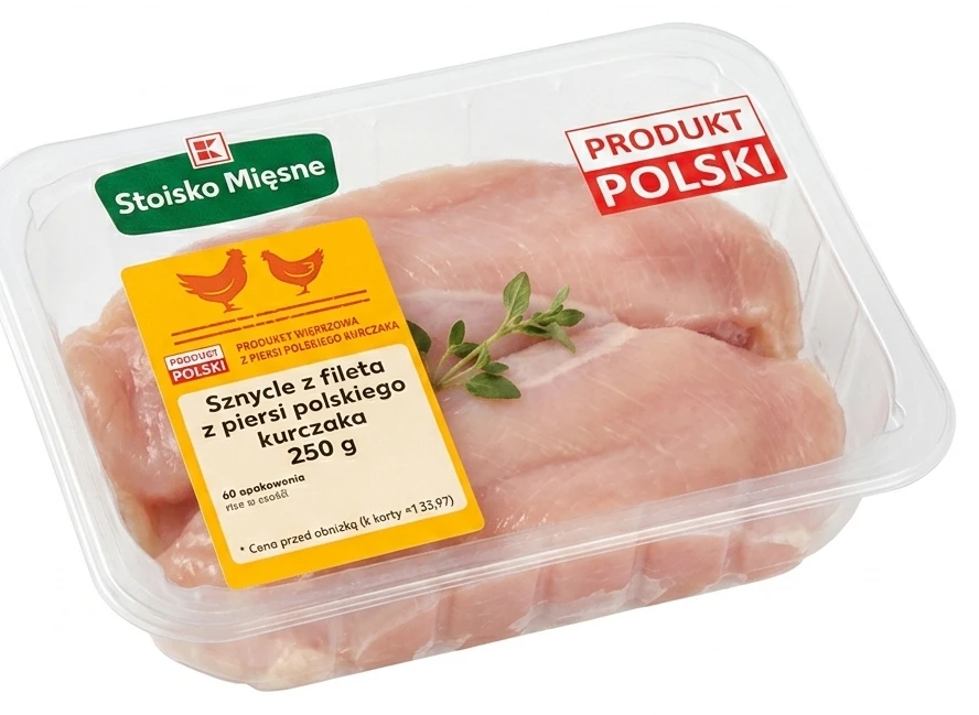 Sznycle z fileta z piersi polskiego kurczaka