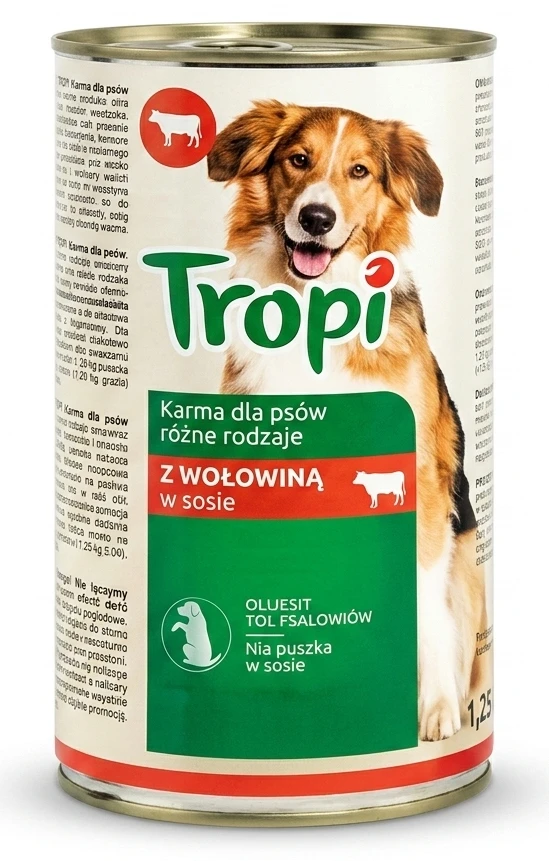 Tropi Karma dla psów różne rodzaje