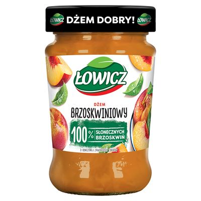 ŁOWICZ Dżem brzoskwiniowy o obniżonej zawartości cukrów 280g