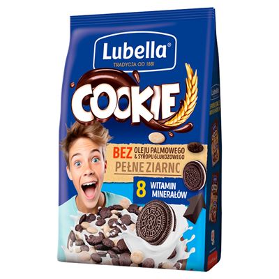 Lubella Płatki Cookie czekolada-wanilia 200 g