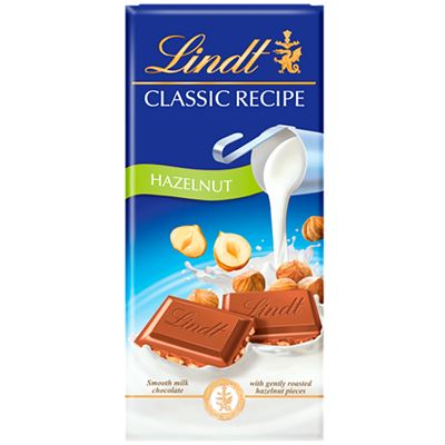 Lindt Czekolada Classic Recipe Hazelnut Milk 100 g