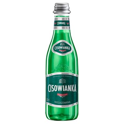 CISOWIANKA Woda mineralna niegazowana 24x300ml butelka szklana