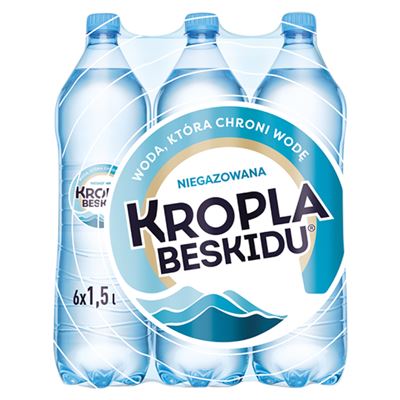 KROPLA BESKIDU Woda mineralna niegazowana 6 x 1,5 l [kaucja]