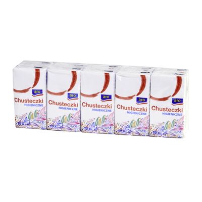 aro Chusteczki higieniczne 3 - warstwowe 10 x 10 sztuk