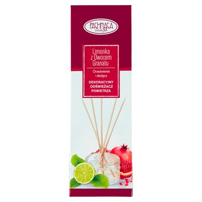 PACHNĄCA Szafa Dekoracyjny odświeżacz powietrza limonka z owocem granatu 50 ml