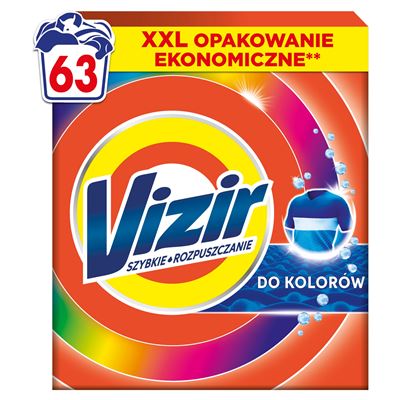 VIZIR Proszek do prania do kolorów 63 prań 3,465 kg