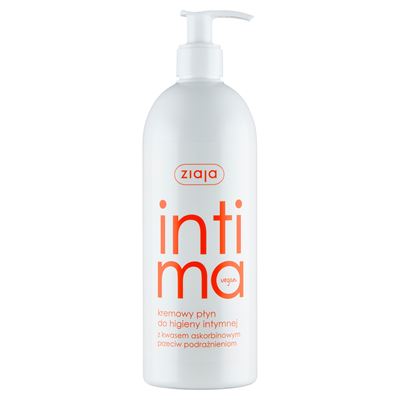ziaja Intima Kremowy płyn do higieny intymnej z kwasem askorbinowym przeciw podrażnieniom 500 ml