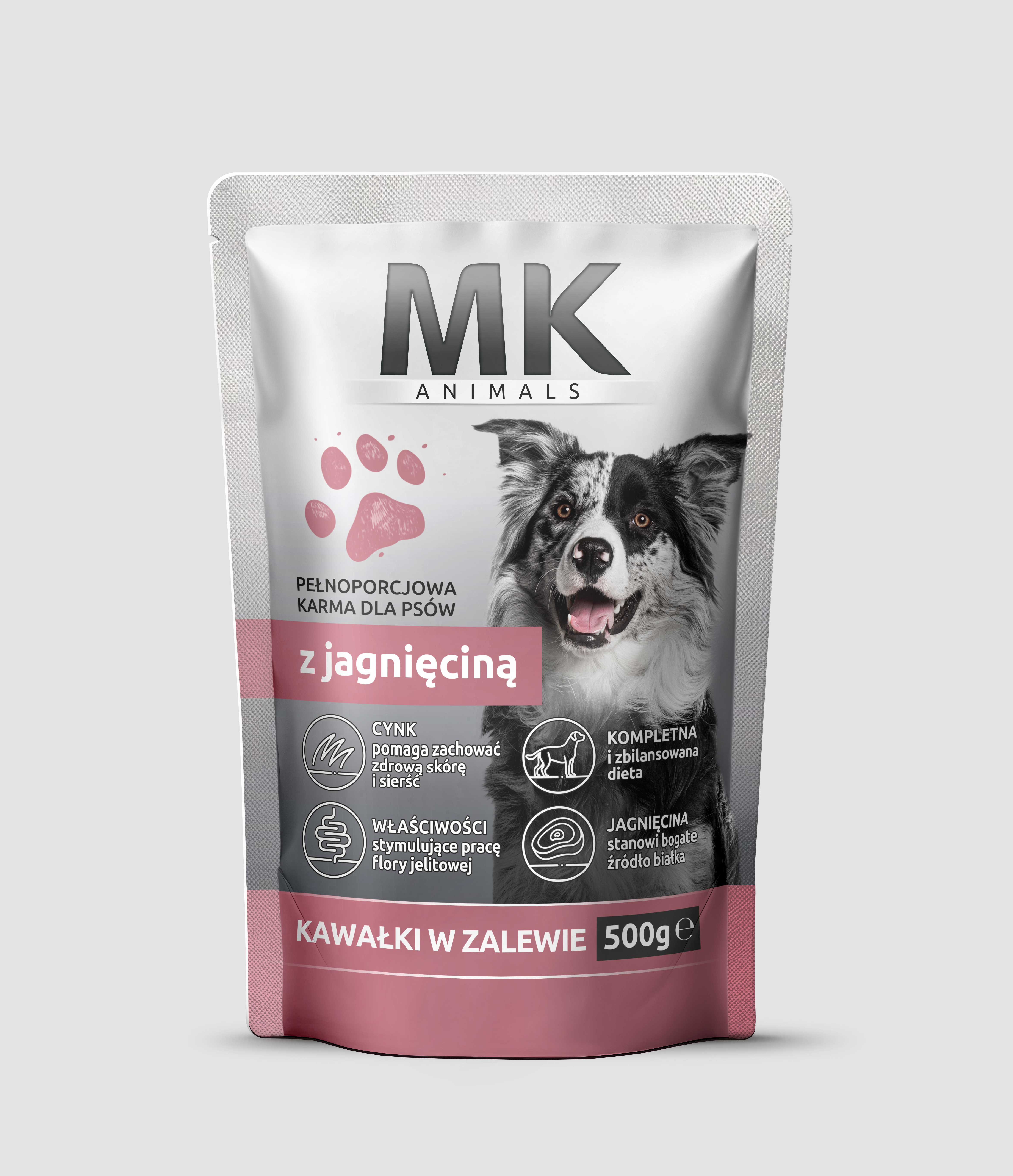 Mk Animals Saszetka Dla Psów Z Jagnięciną 500 G