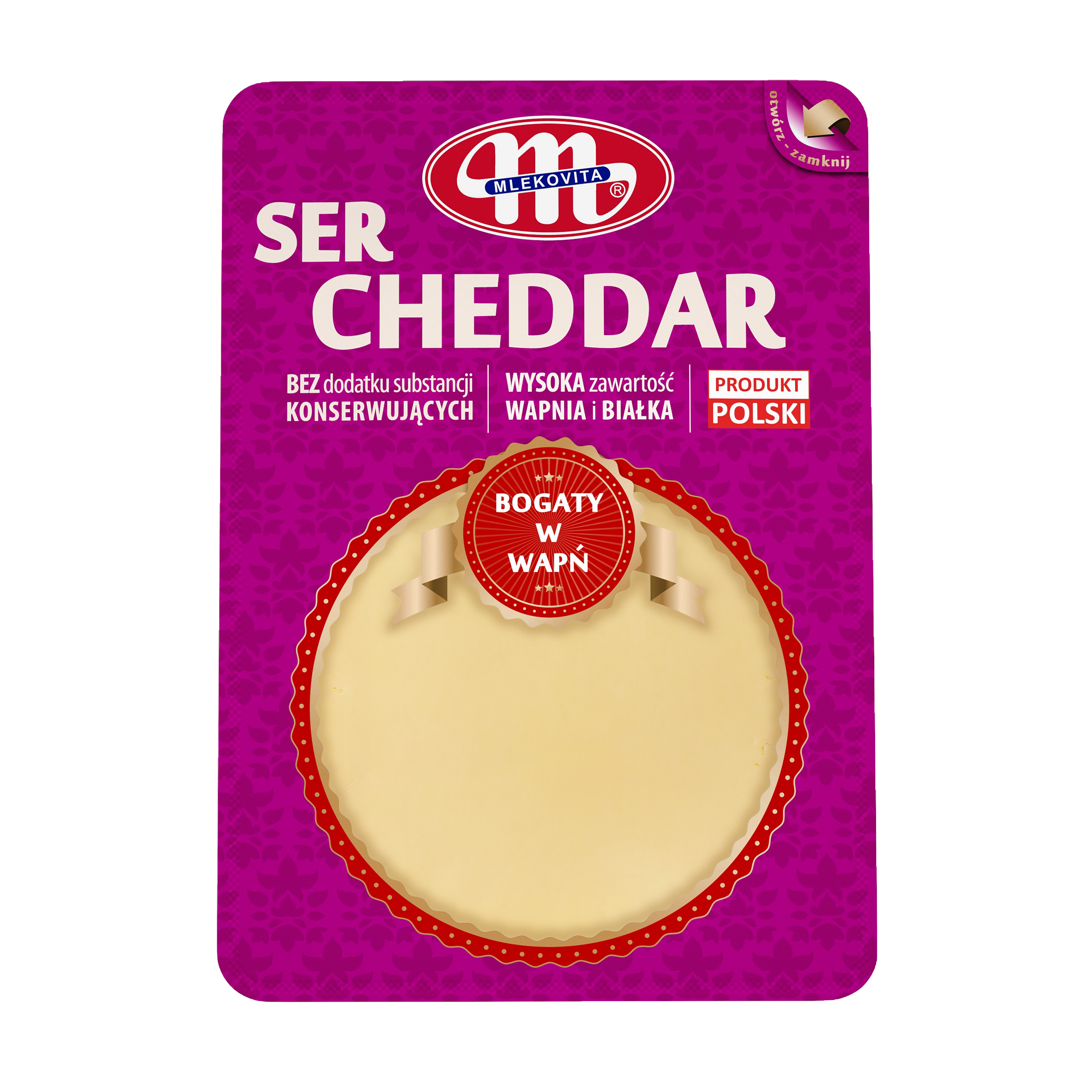 Mlekovita Ser Cheddar Plastry 300 G