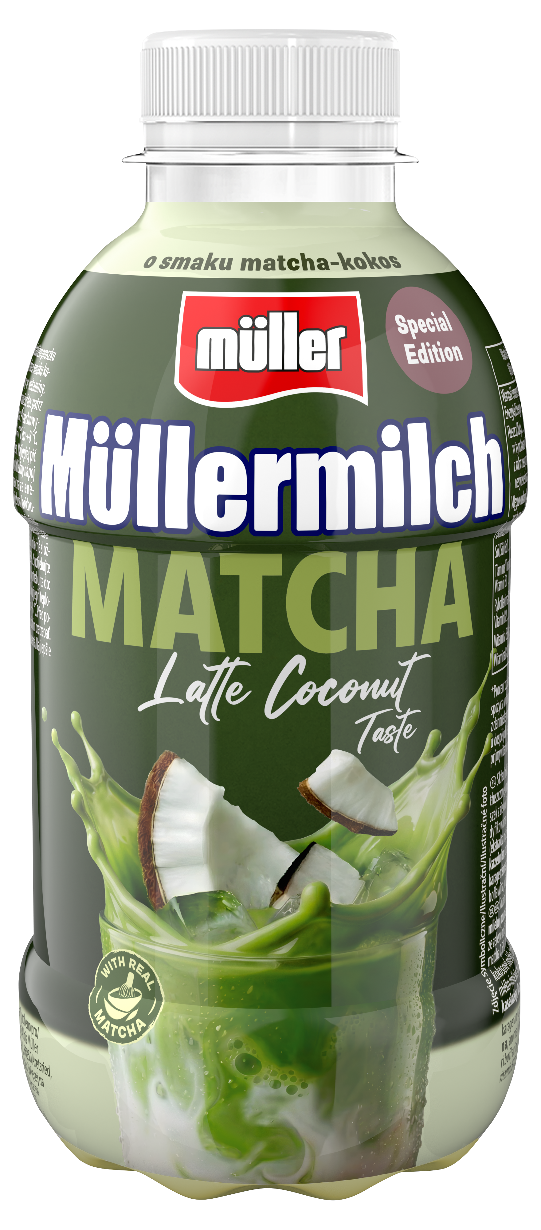 Müllermilch Napój Mleczny Special Edition Matcha Coconut 400G