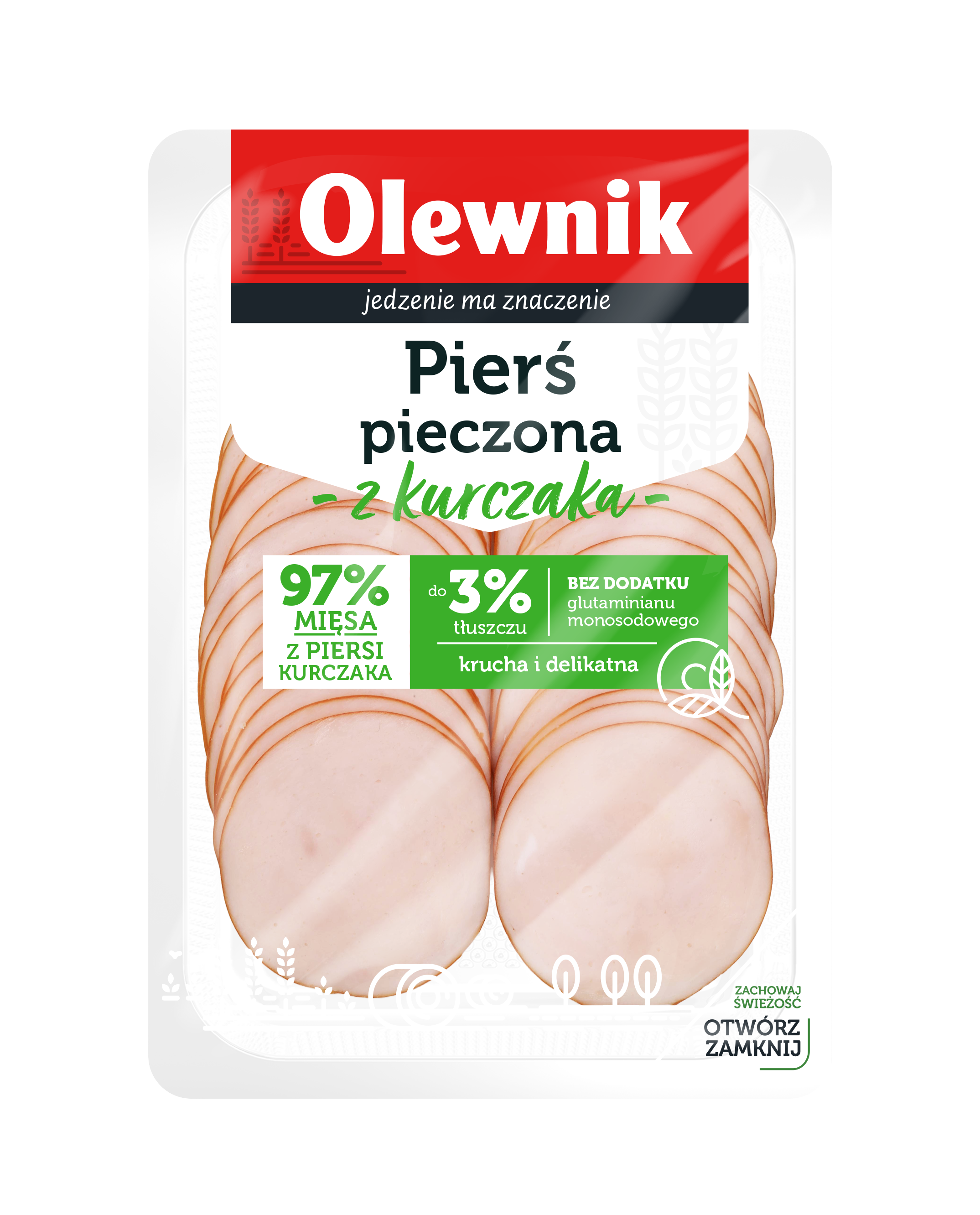 Pierś Pieczona Z Kurczaka Plastry 100 G Olewnik