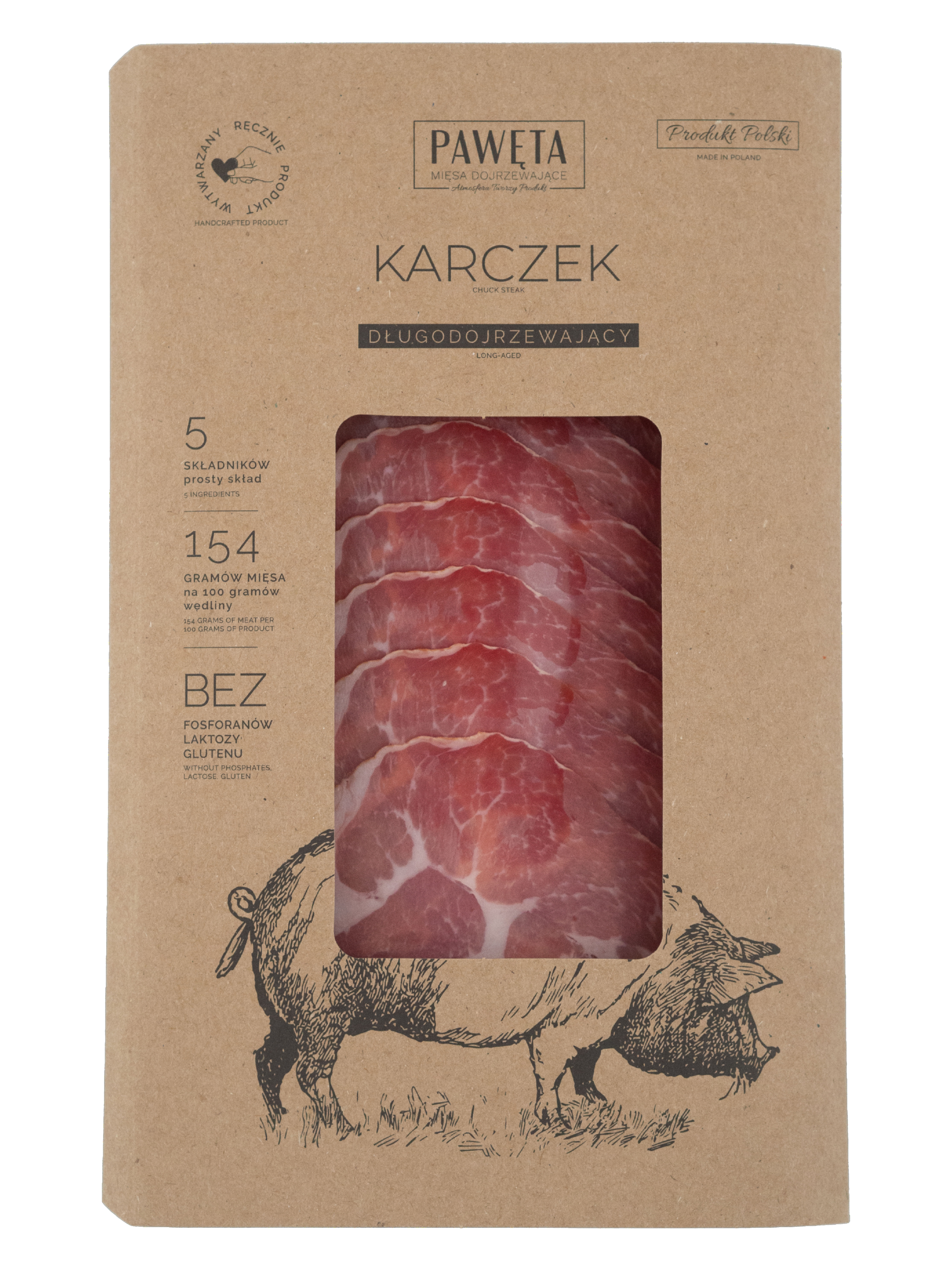 Pawęta Karczek Wieprzowy Dojrzewający Plastry 65 G