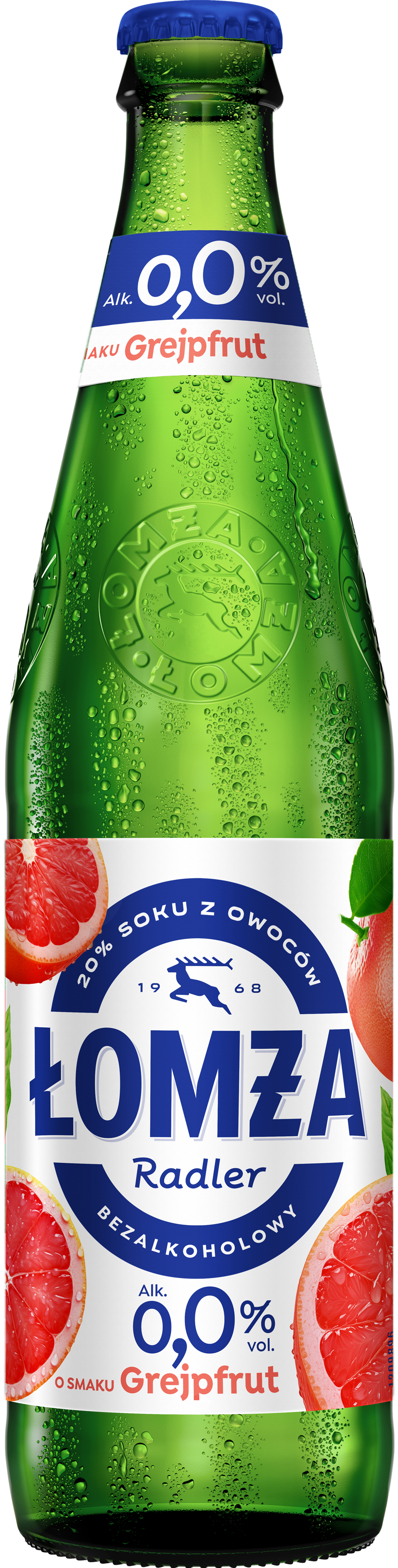 Łomża Radler Grapefruit 20% Soku Butelka Bezzwrotna 500 Ml