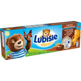 Lubisie Czekoladowe ciastka biszkoptowe z nadzieniem czekoladowym 150 g