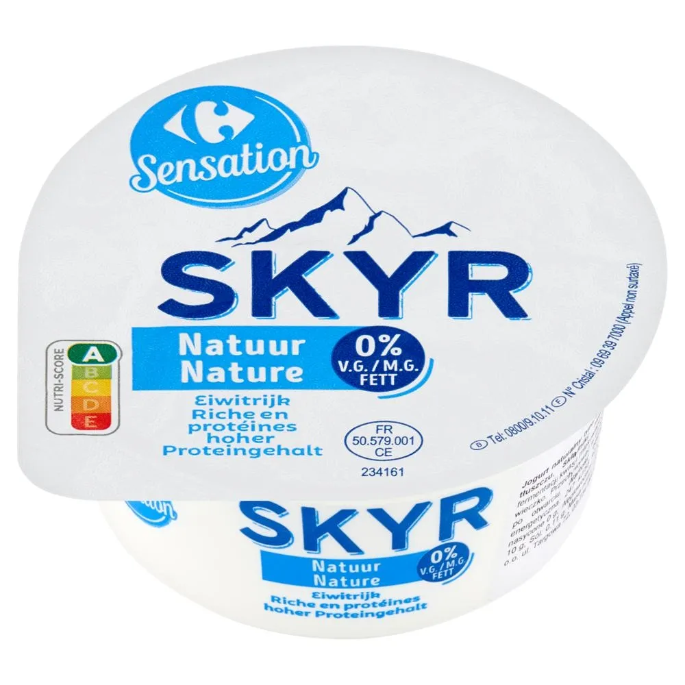 Carrefour Sensation Skyr jogurt naturalny typu islandzkiego 150 g