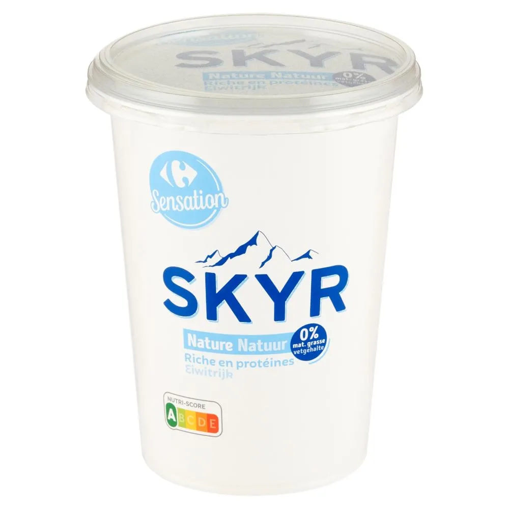 Carrefour Sensation Skyr jogurt naturalny typu islandzkiego 450 g