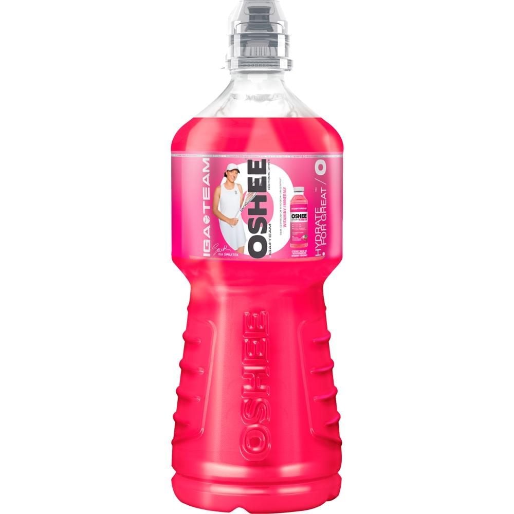Oshee & Iga Team Napój izotoniczny smak czerwonych winogron-dragonfruit 1 l