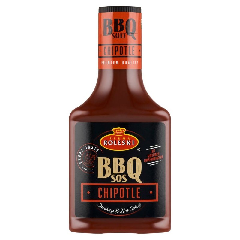 Sos BBQ Chipotle z wędzoną papryką jalapeno Roleski 350 g