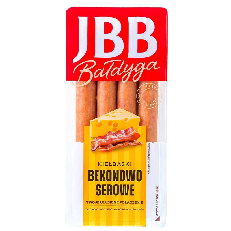 Kiełbaski bekonowo-serowe JBB 190 g