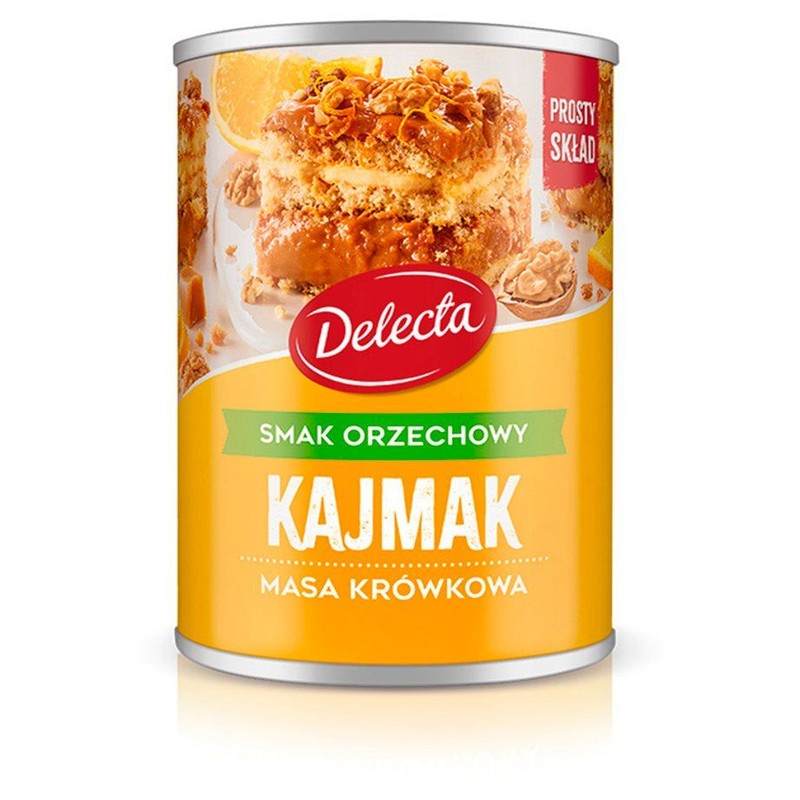 Kajmak Masa krówkowa smak orzechowy Delecta 400 g