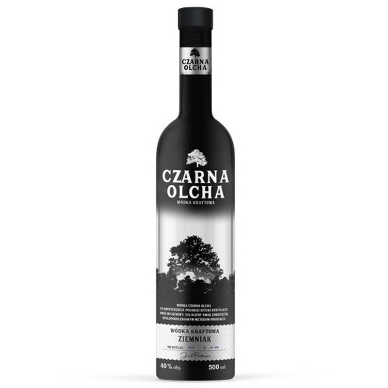 Wódka czysta kraftowa ziemniaczana alk. 40,0% obj. Czarna Olcha 500 ml