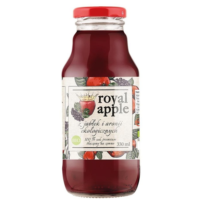 BIO Sok z jabłek i aronii ekologicznych Royal Apple 330 ml