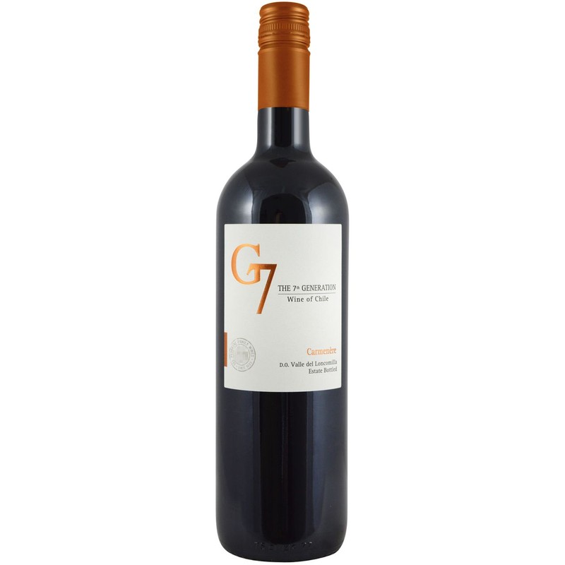 Wino chilijskie czerwone wytrawne G7 Carmenere alk. 13,5% obj. The 7th Generation 750 ml