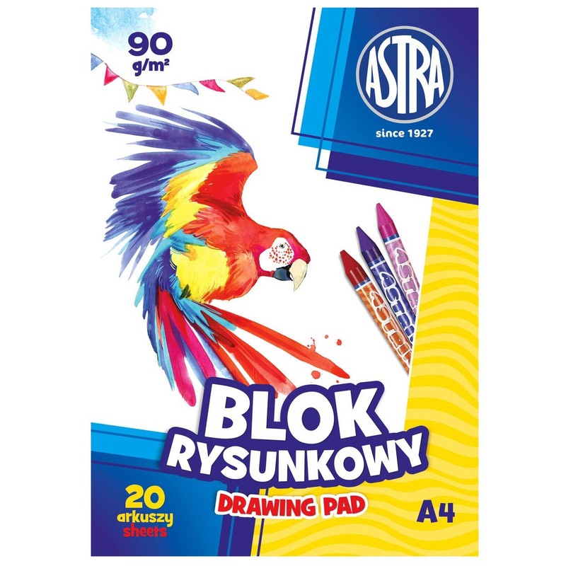 Blok rysunkowy Astrapap A4 100g ASTRA 1 sztuka