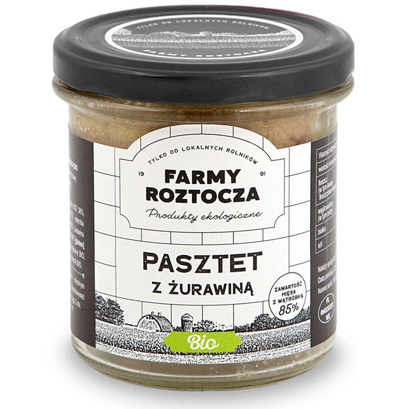 BIO Pasztet z żurawiną  Farmy Roztocza 180 g